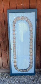 Målad dörr, 68x169cm, finns på överjärva