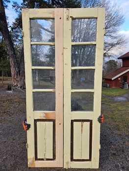 Dubbeldörr med glas 94x200cm, Finns på Överjärva